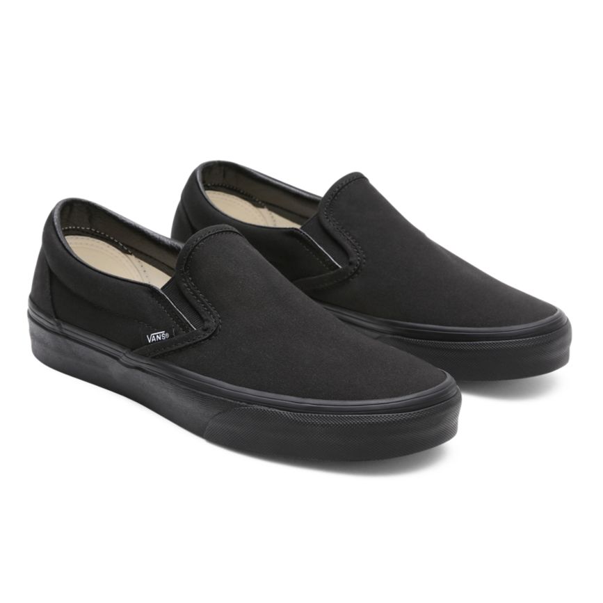 Men's Vans Classic Slip-On Shoes India - Black [ND6745903]